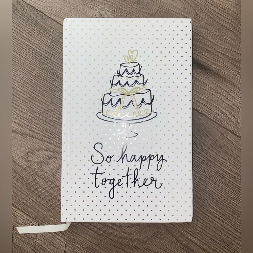 Kate Spade So Happy Together 200 lined pages ribbon bookmark New